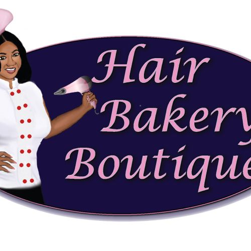 Character Logo Hair Bakery Boutique