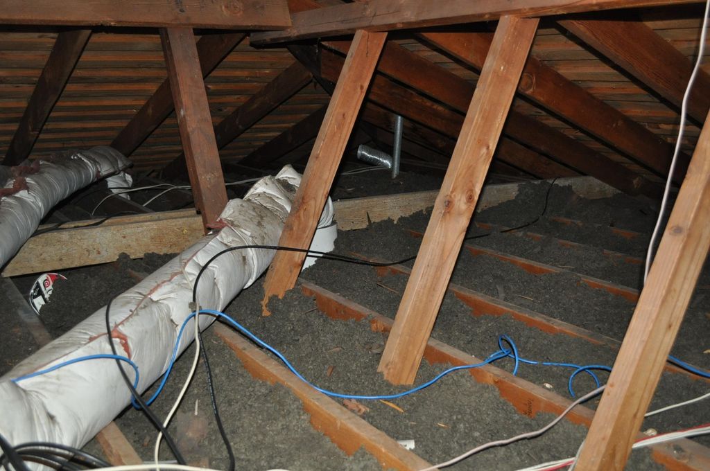 Attic insulation is weak and needs more to increas