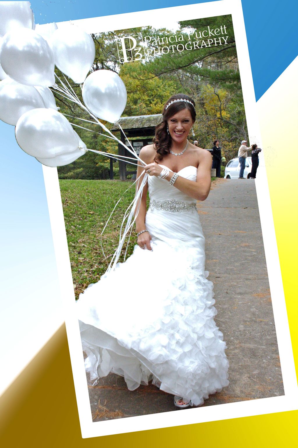 Beautiful bride, bubbling balloons and a special m
