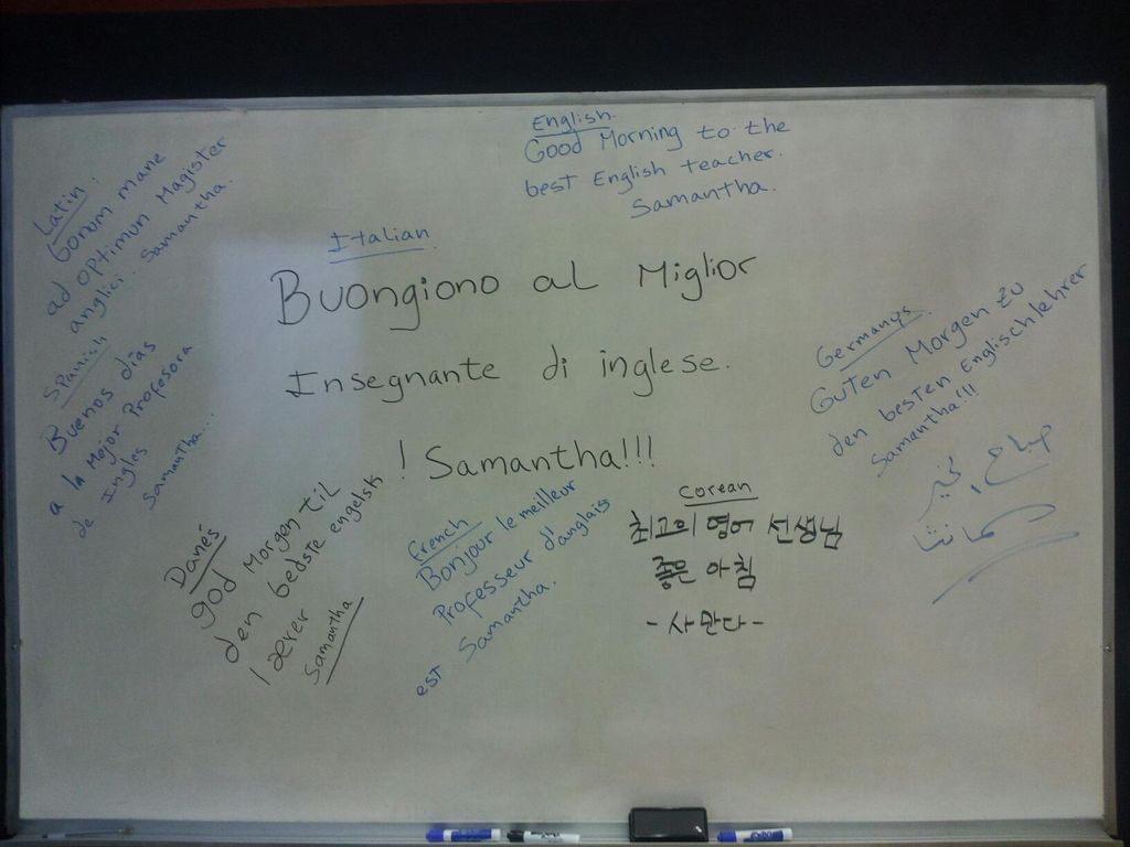 Message from my students one morning.