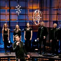 Singing back-up for Chris Mann at the Tonight Show