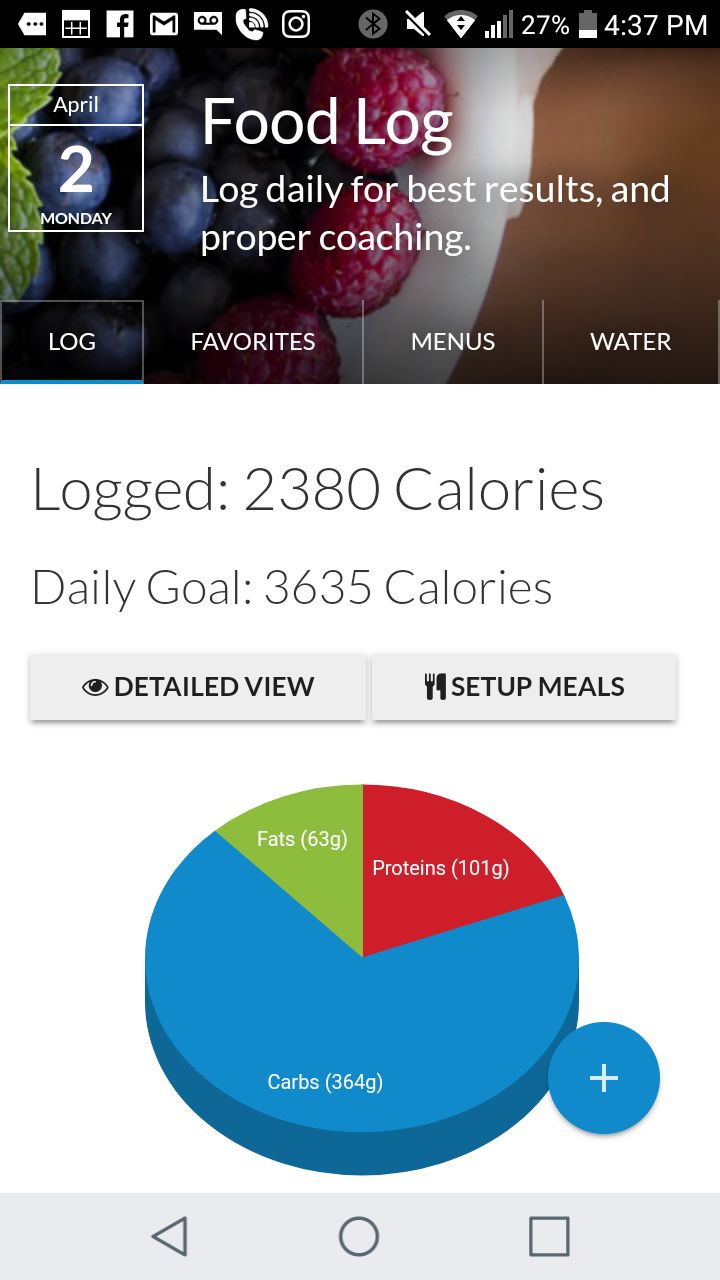 screen shot of fitness gps