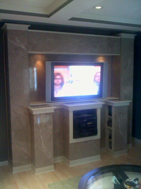 Custom Wall Unit w/ Lighting After 2 of 2