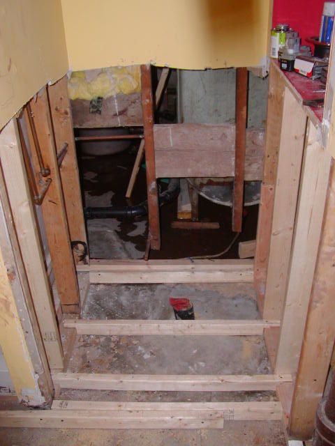 Sub floor framing to replace flood damage