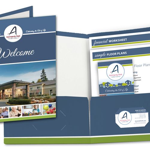 Folder and Collateral for Senior Living Company