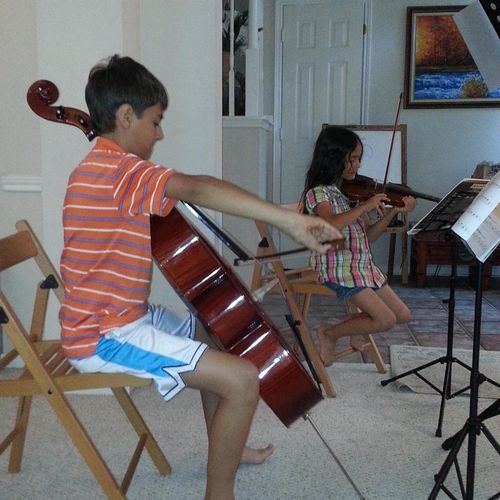 Cellist and Violist