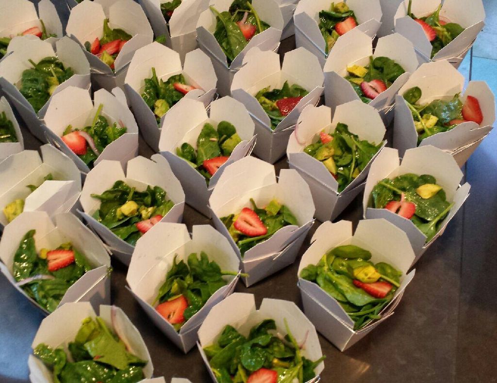 Strawberry Fields Salad...spinach, avocado, fresh 