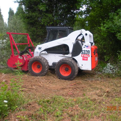 S330 Bobcat with Forestry Mower