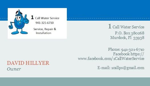 1 Call Well Service