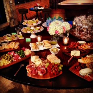 Appetizer and dessert platters