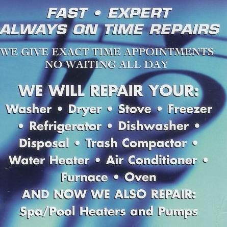 Appliance repair and restore