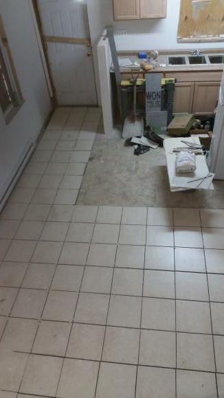 ceramic tiling view tie end