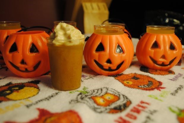Pumpkin Spice Jell-O Shots