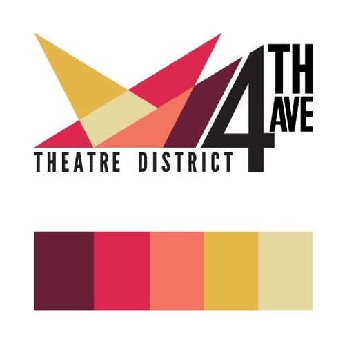 A fictional "4th Avenue Theatre District" Branding