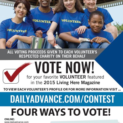 Volunteer Promo for Daily Advance Newspaper