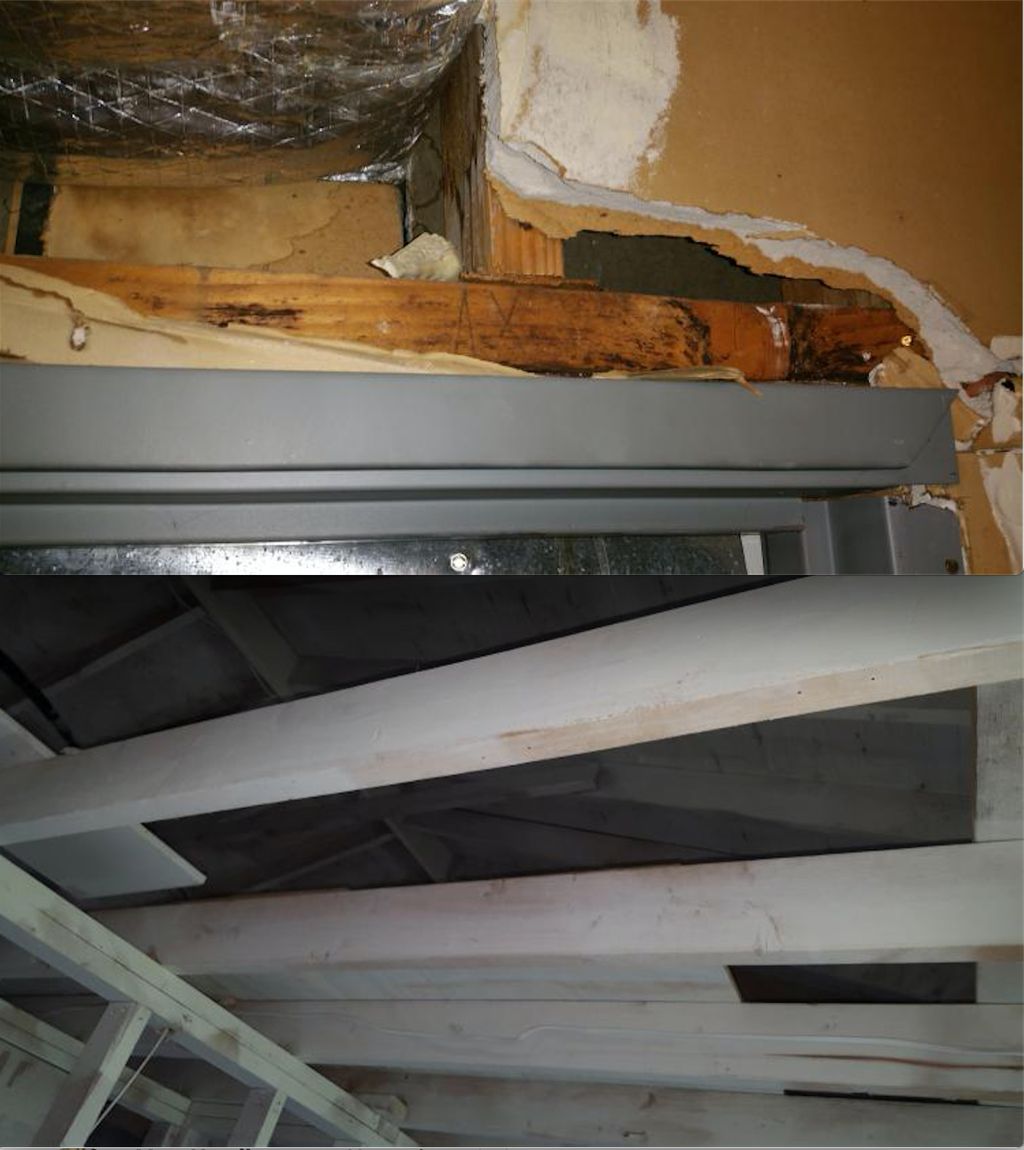 Before/After: Mold/Water Damaged Ceiling Beams