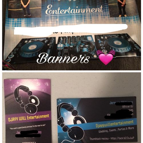 Buisness cards and banners 