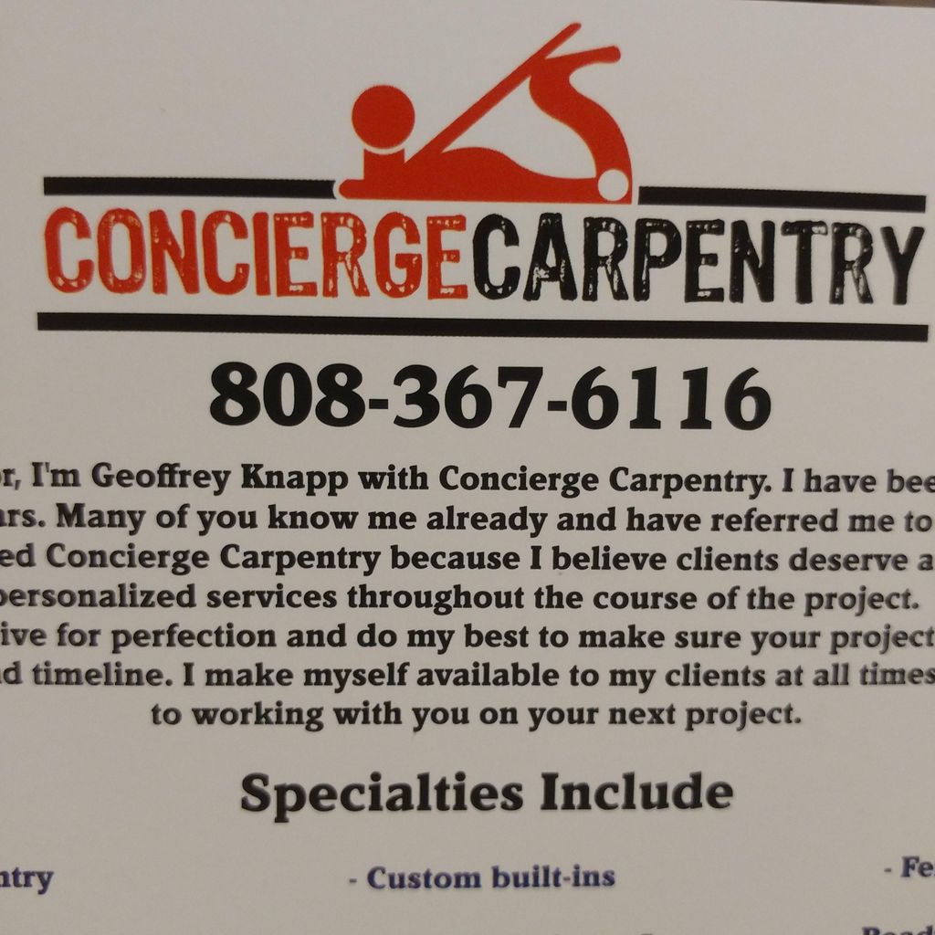 Concierge Carpentry and repair