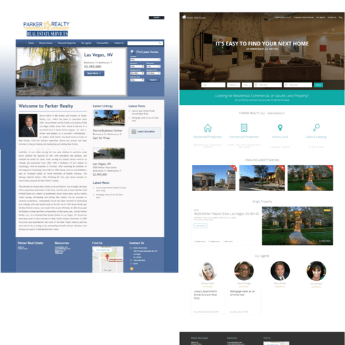 Upgraded an old real estate website to a modern wo