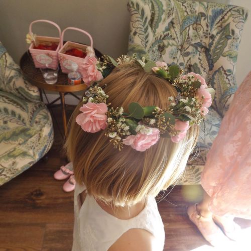 Flower Girl Hair Wreath