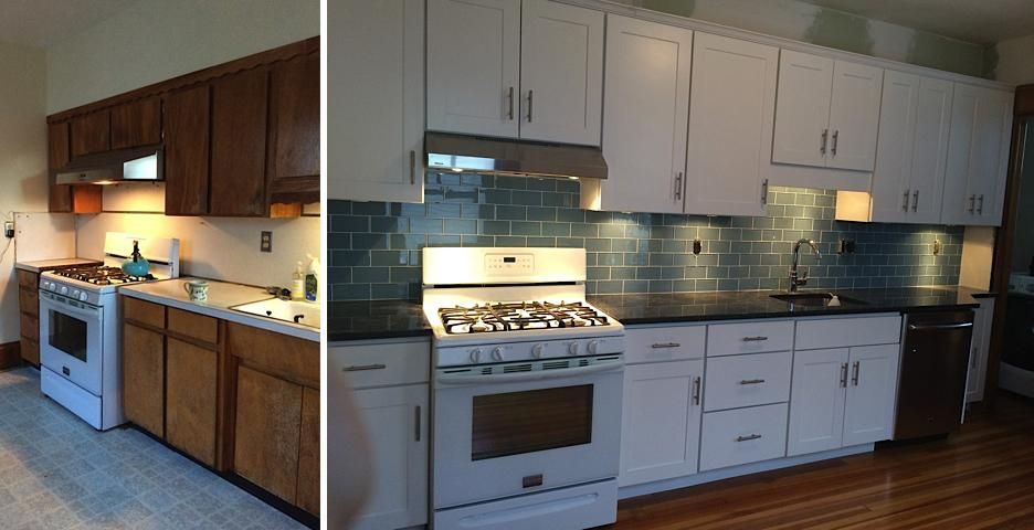 before and after kitchen
