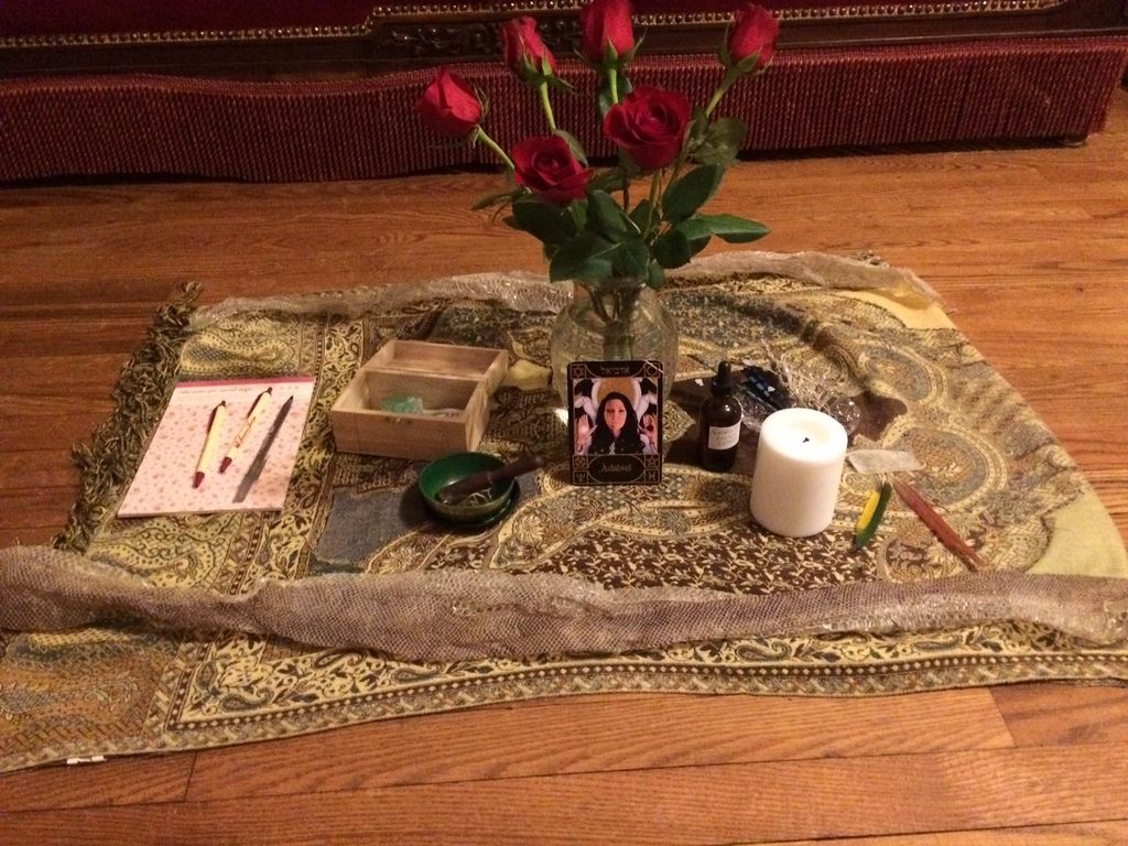 the altar created for one of my shamanic journey c