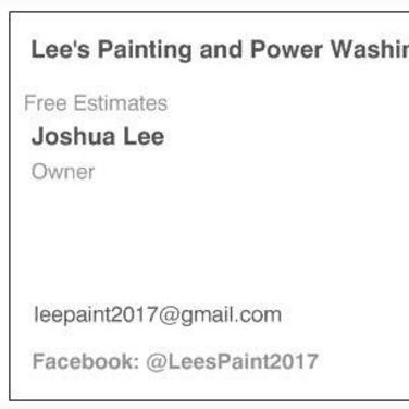 Lee's Painting and Power Washing, LLC