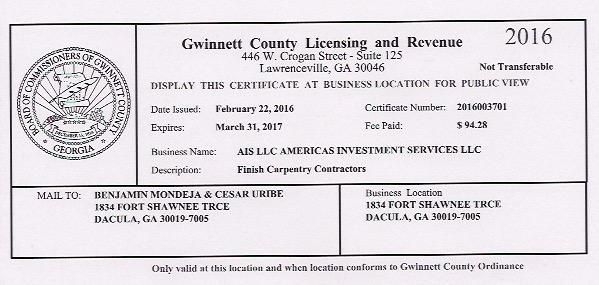 Gwinnett County Business License