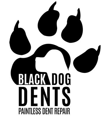 Logo for repair industry, Black Dog Dents - York, 