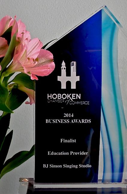 Finalist Trophy for Hoboken Chamber of Commerce Aw
