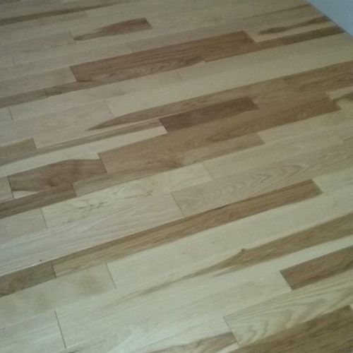 New hardwood floor.