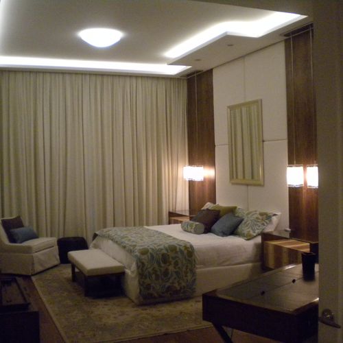 A master bedroom complete remodel and design.