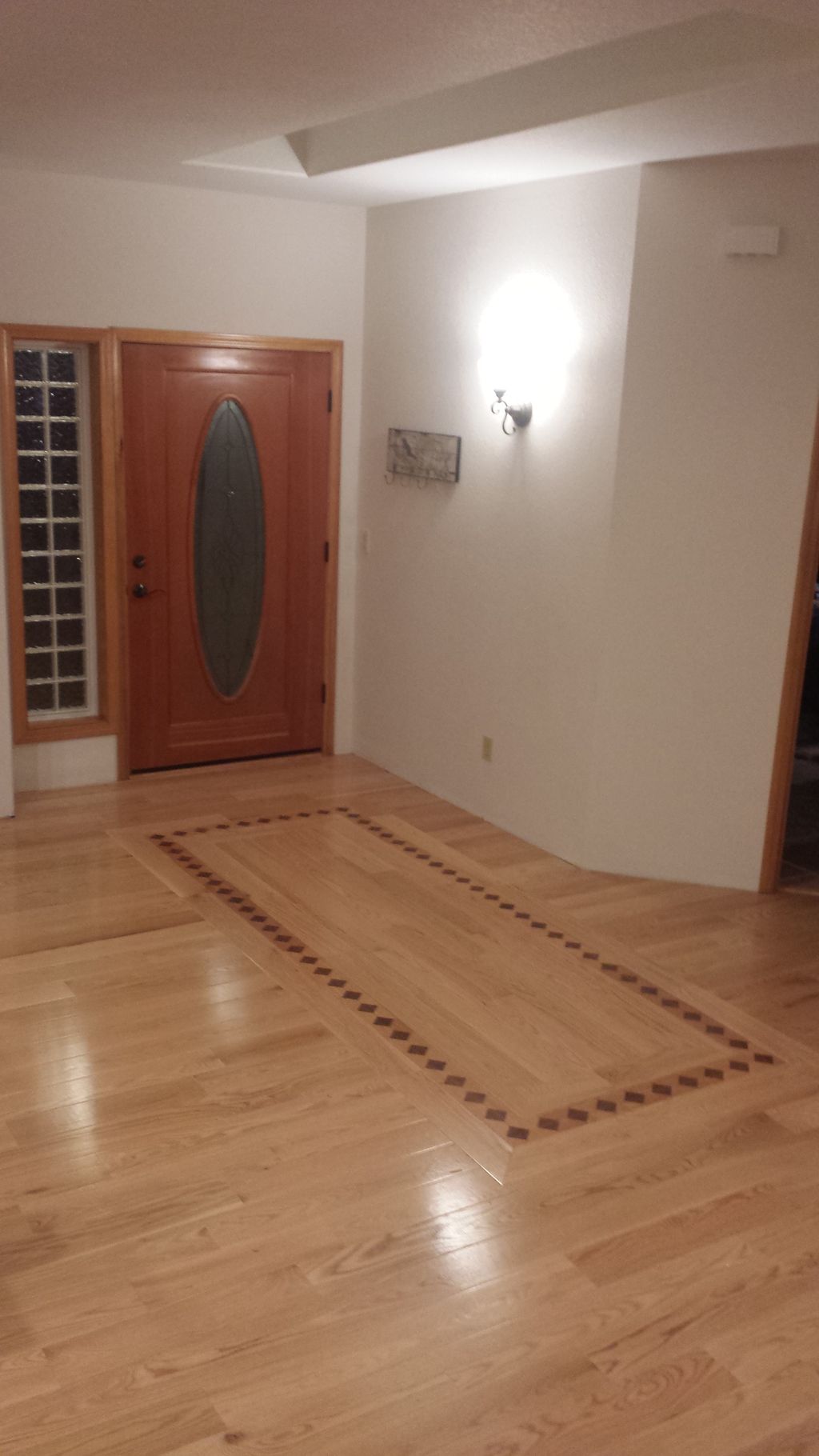 A custom inlay that we installed into a previously