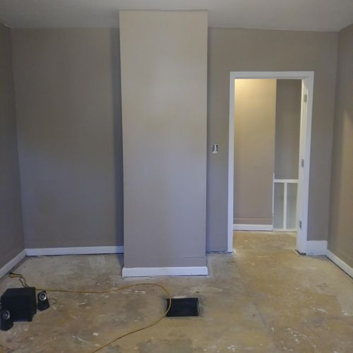 two tone painting trim walls ceiling
