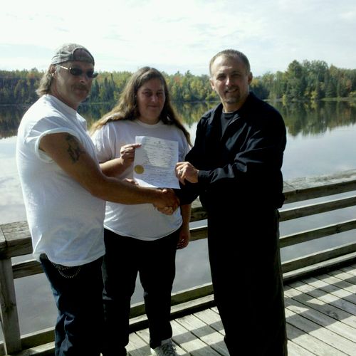 Ron and Chris Happily ever after Ausable River Mio