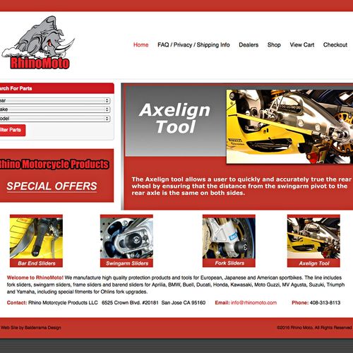 Motorcycle Parts Website