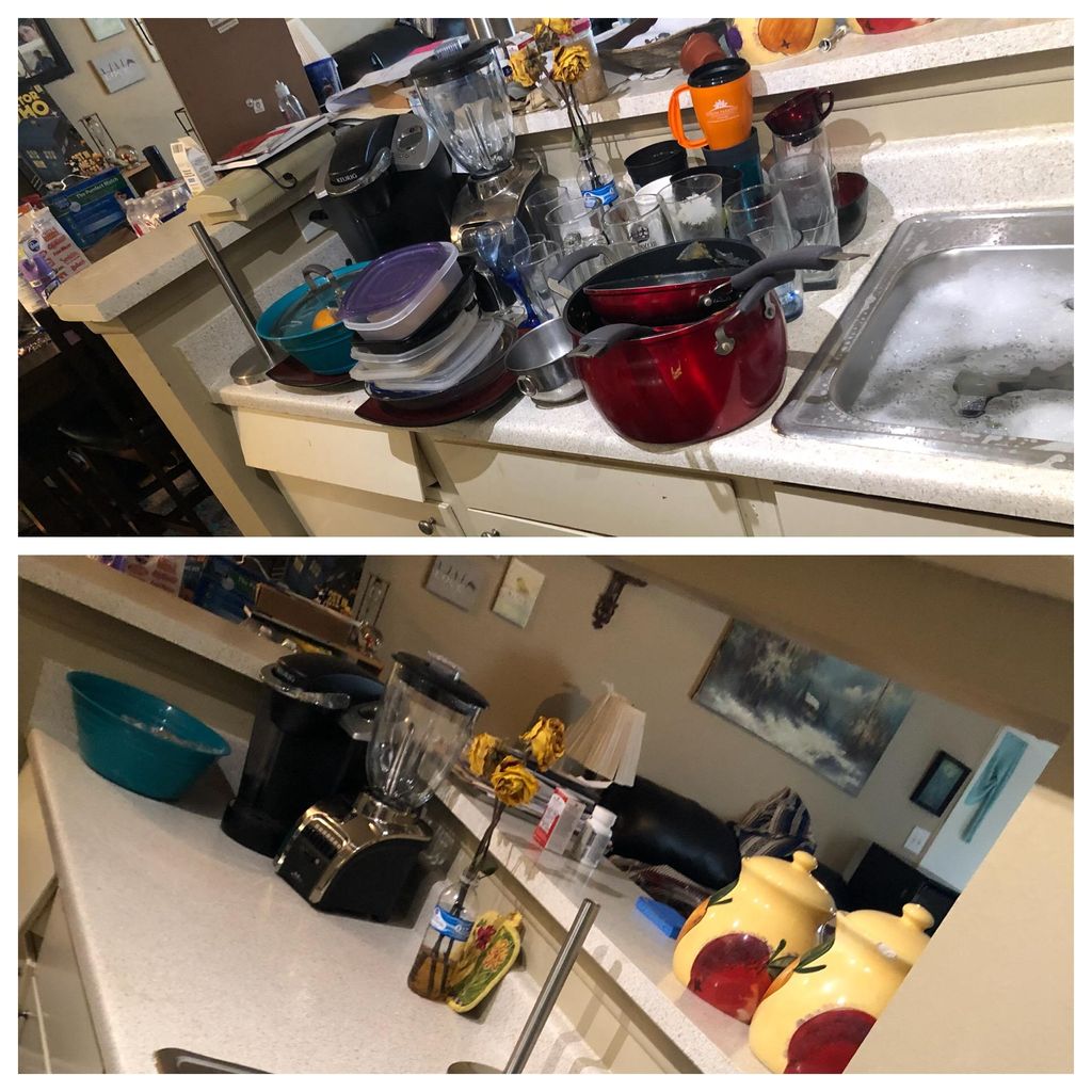 Before and after kitchen 