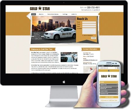 Gold Star Taxi Peoria

Standard Website Design 
Mo