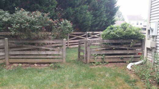 Before Fence was replaced. Next picture is the sam