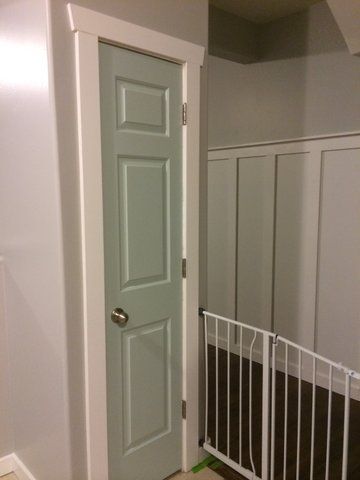 Installed new door and window trim throughout the 