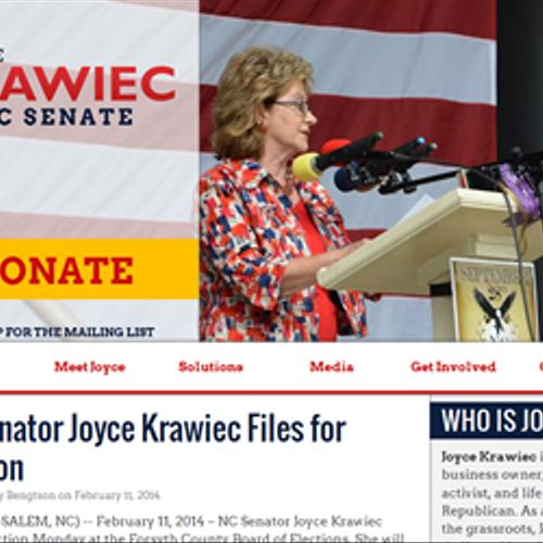 Joyce Krawiec for NC Senate
http://joyceforsenate.