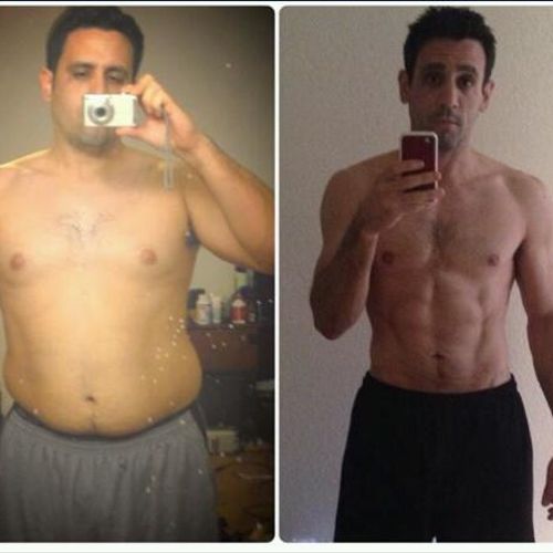 Ryan. 40lb fat loss. 18lb muscle gain. 1 year