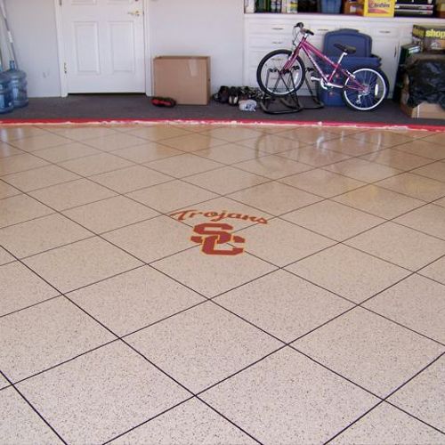 Want to dress up your garage floor