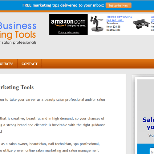 Clean blogging site to promote consulting and gath