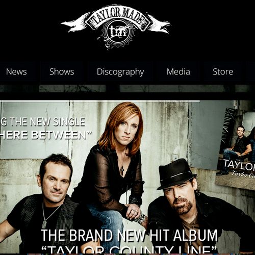 A website we did for the band Taylor Made out of W