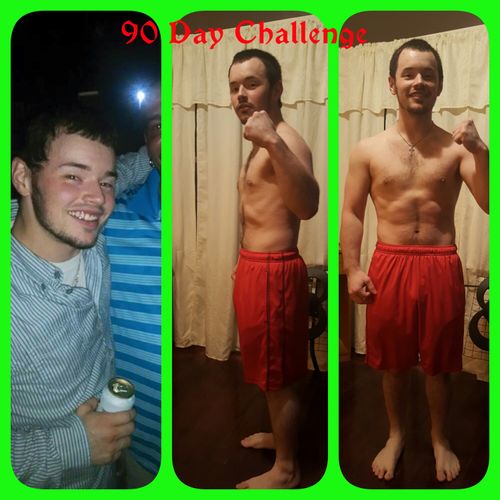 Lost 8 lbs and gained 10 lbs of lean muscle!  Cong