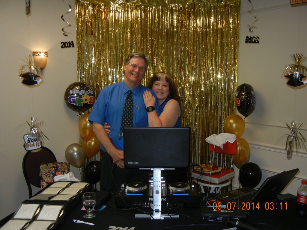 Mr and Mrs Dee, with our new system!!