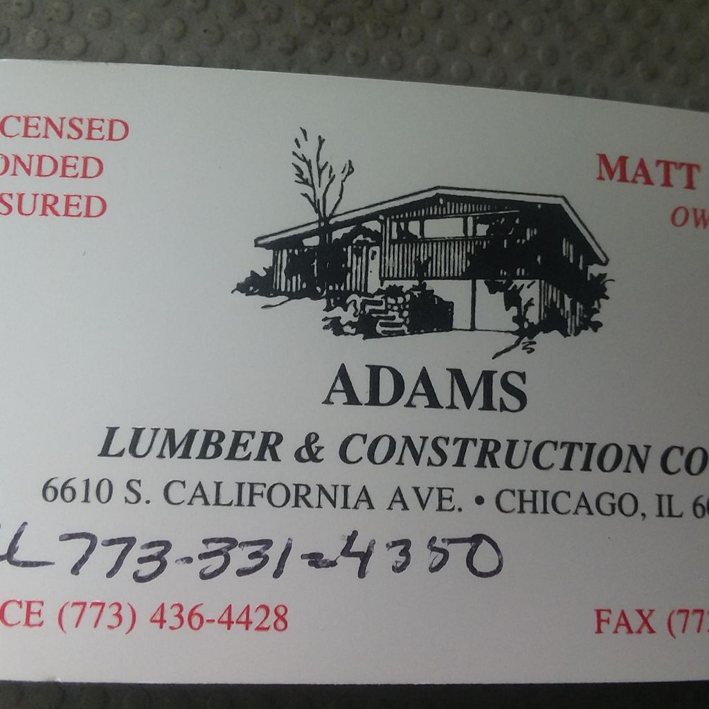 Adams lumber & construction  co.