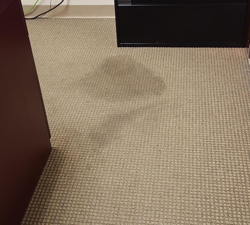 Before: big makeup stain!