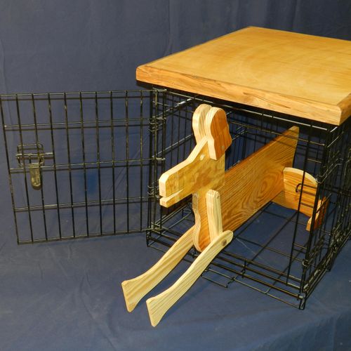 Dog kennel top.  Allows the whole thing to be put 